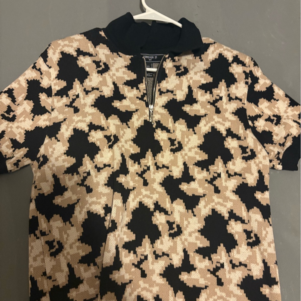 Camouflage Patterned Sweater